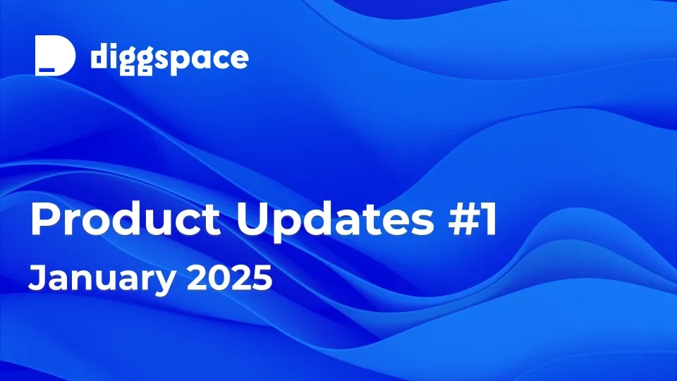 Diggspace Product Updates - January 2025